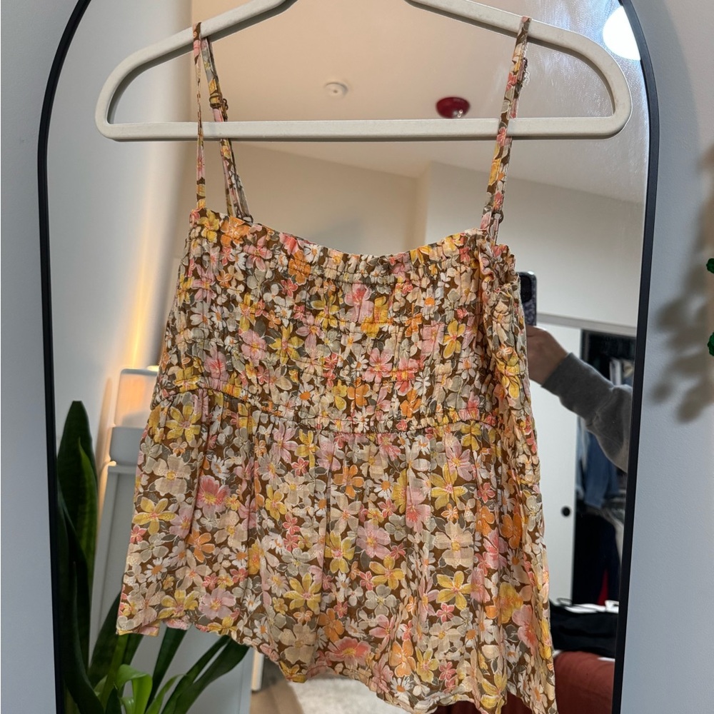 American Eagle Outfitters Floral Camisole in Pink and Yellow